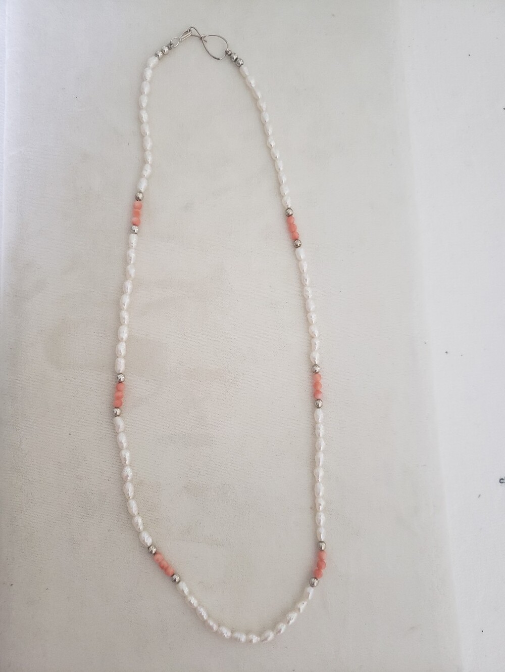 Pink Coral Freshwater Pearl Necklace